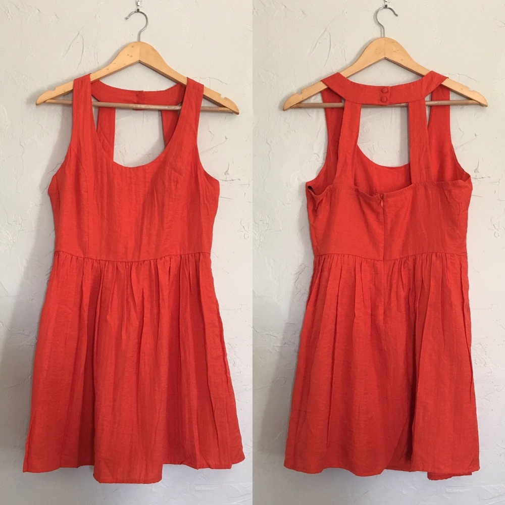 Forever 21 · Button-back Linen-Blend Sundress